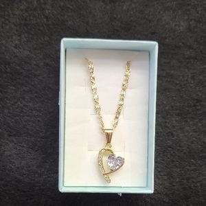Elegant Gold Heart Pendant Necklace